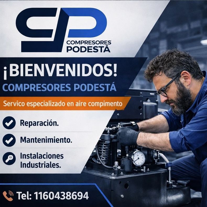 Sala industrial con bombas, compresores y paneles de control de acero inoxidable