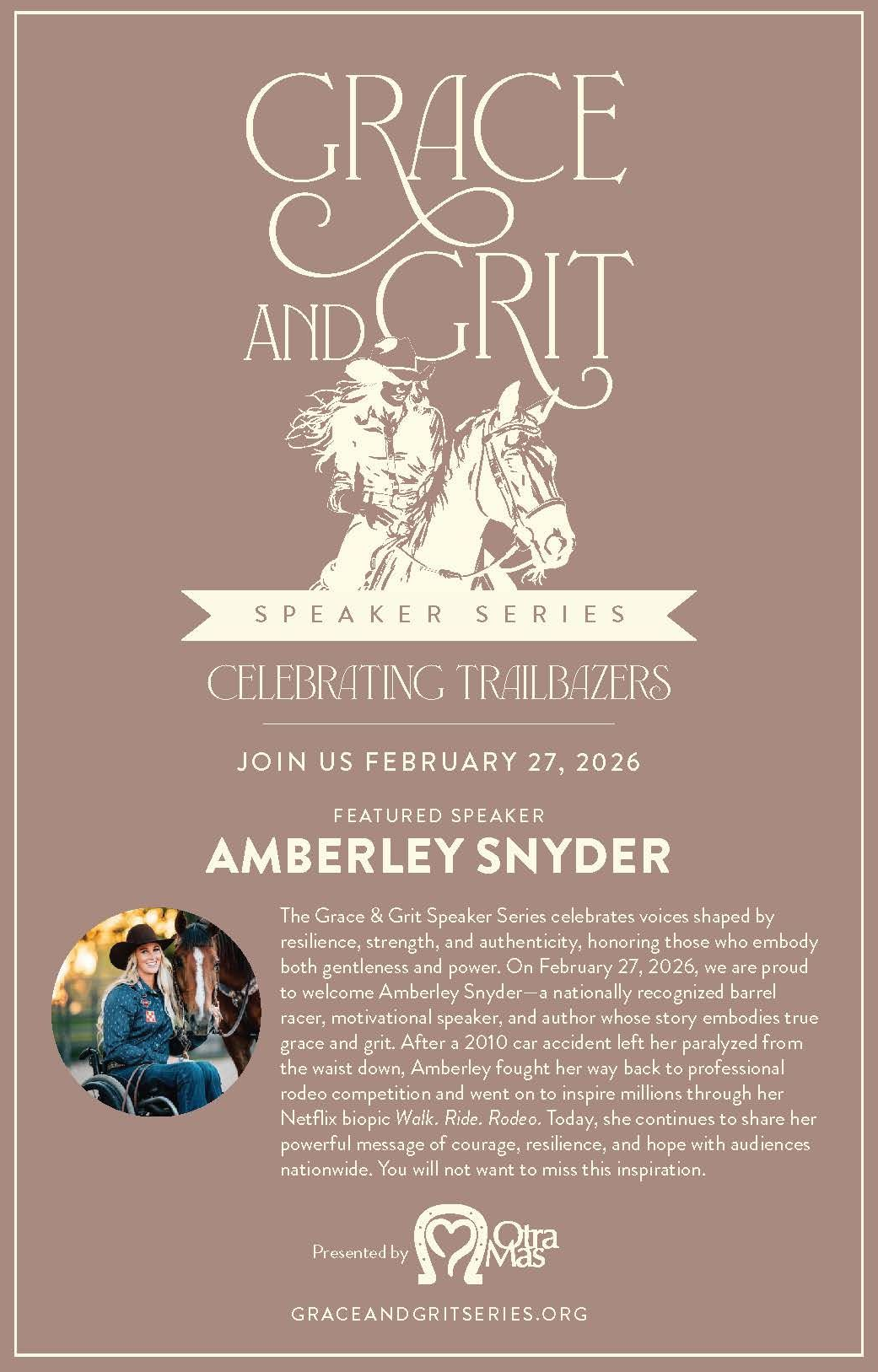 Grace and Grit - Tickets go on sale Nov 1st Poster for
