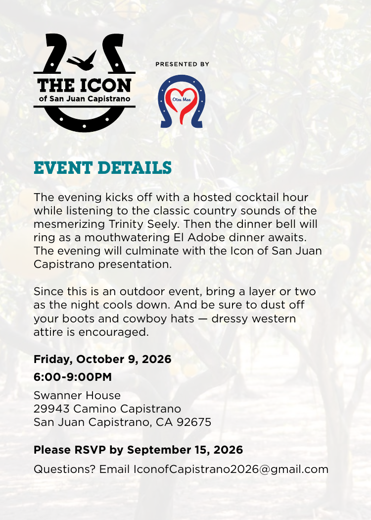 Event flyer for The Icon with logo, event details, and date Friday, October 28, 2022.