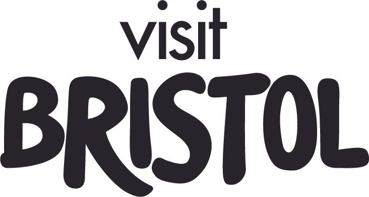 Visit Bristol logo, black text on white background.