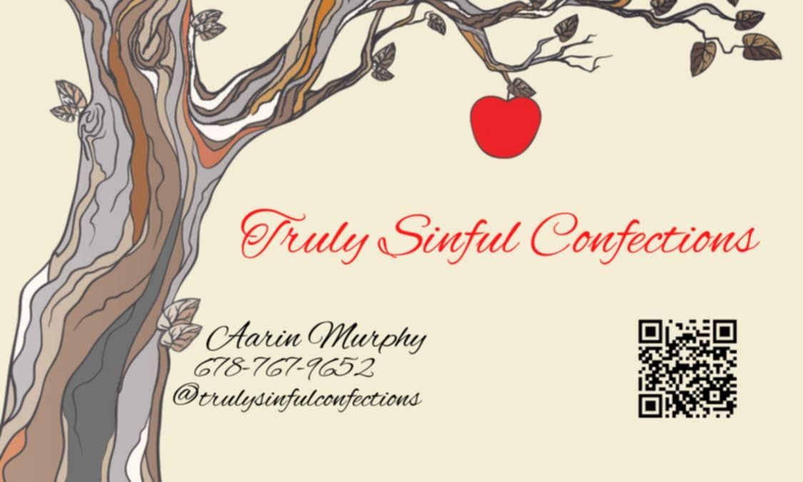 A business card for truly sinful confections