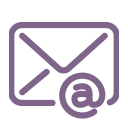 Purple envelope icon with