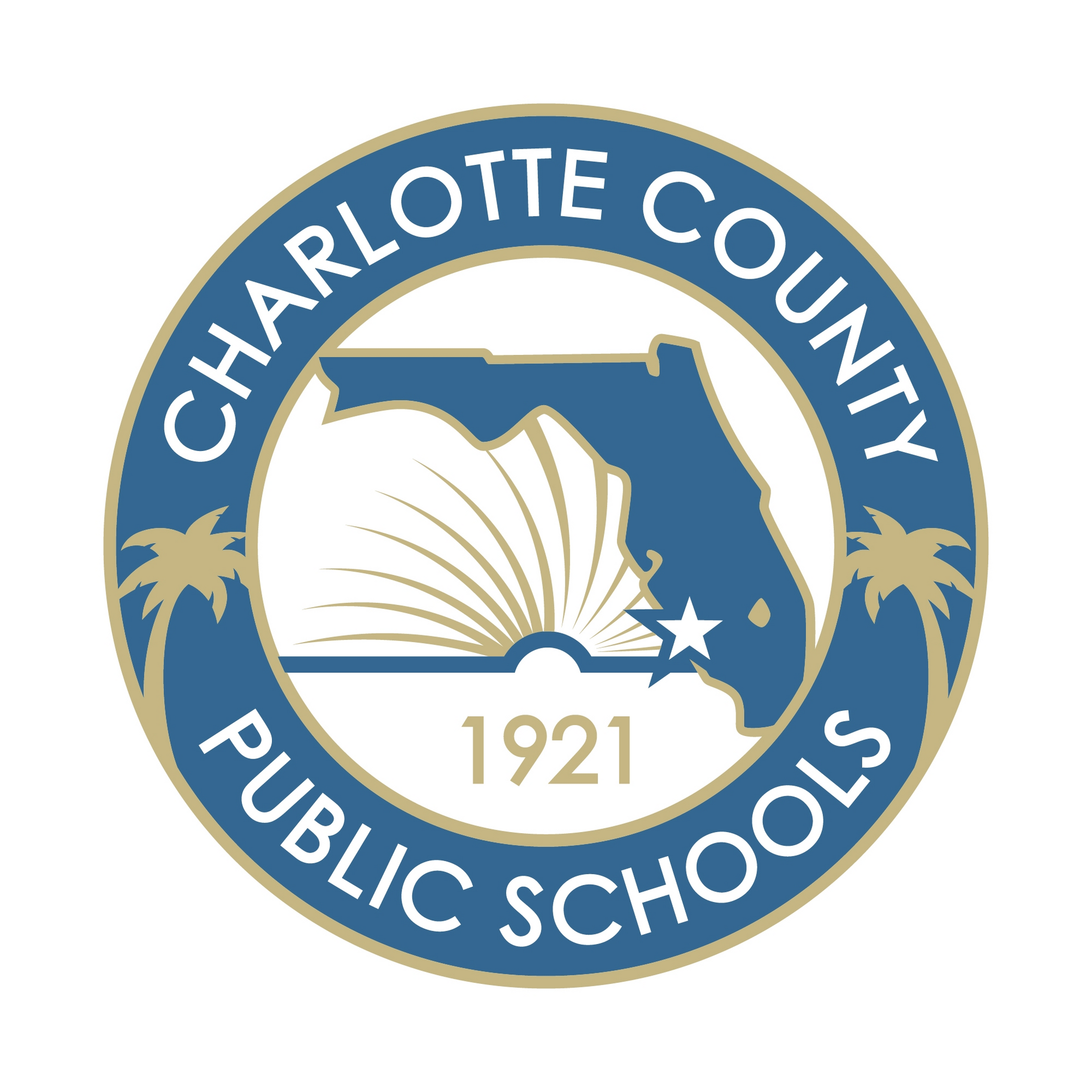 The logo for charlotte county public schools was created in 1921