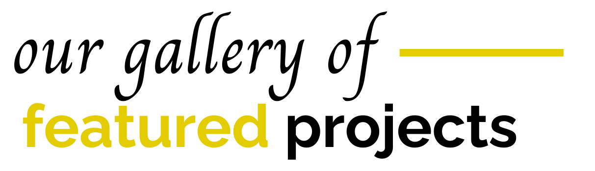 A logo for a gallery of featured projects.