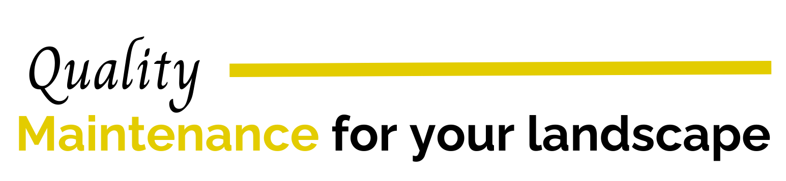 A logo for quality maintenance for your landscape