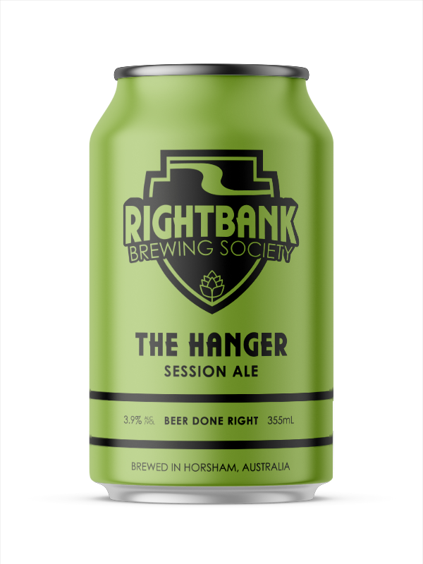 A can of rightbank brewing society the hanger session