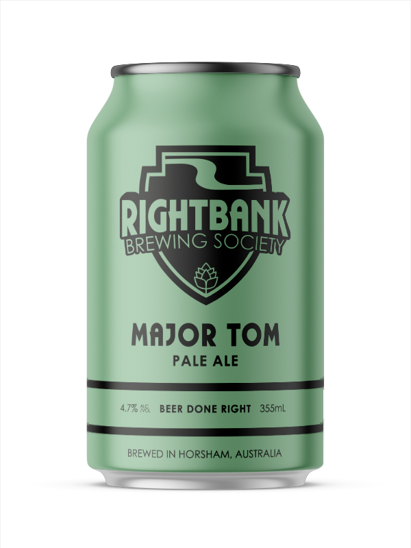A can of major tom pale from rightbank brewing society