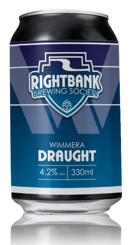A can of draught from rightbank brewing society