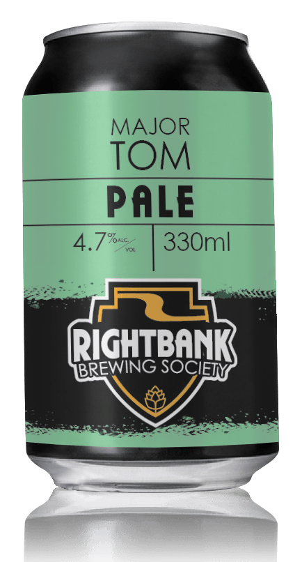 A can of major tom pale from rightbank brewing society