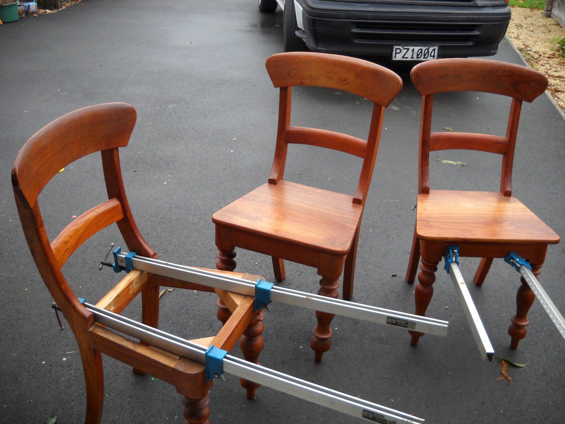 Kitchen Chairs being repaired at the fixit factory