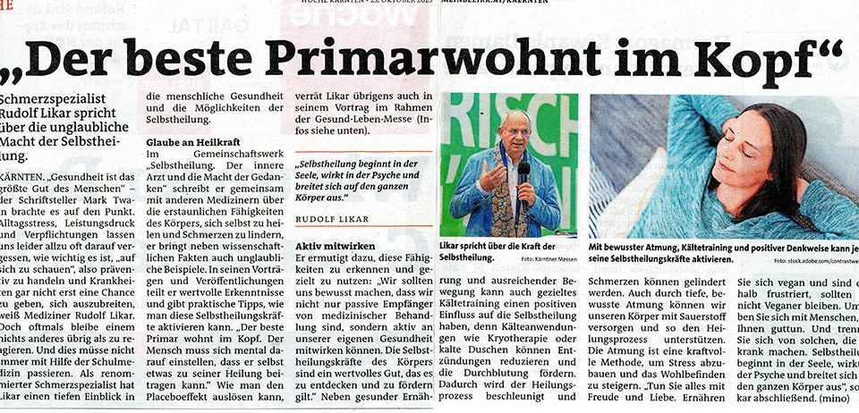 Artikel over zelfhelend vermogen van de mens