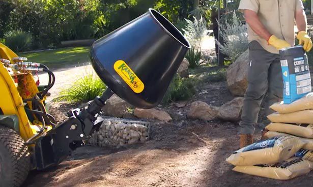 Cement mixer bowl attachment hire