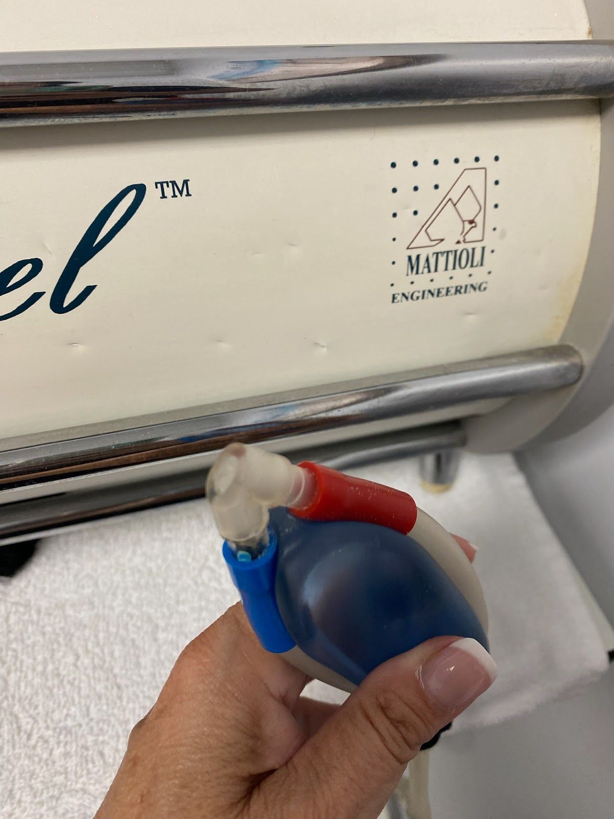 woman getting microdermabrasion