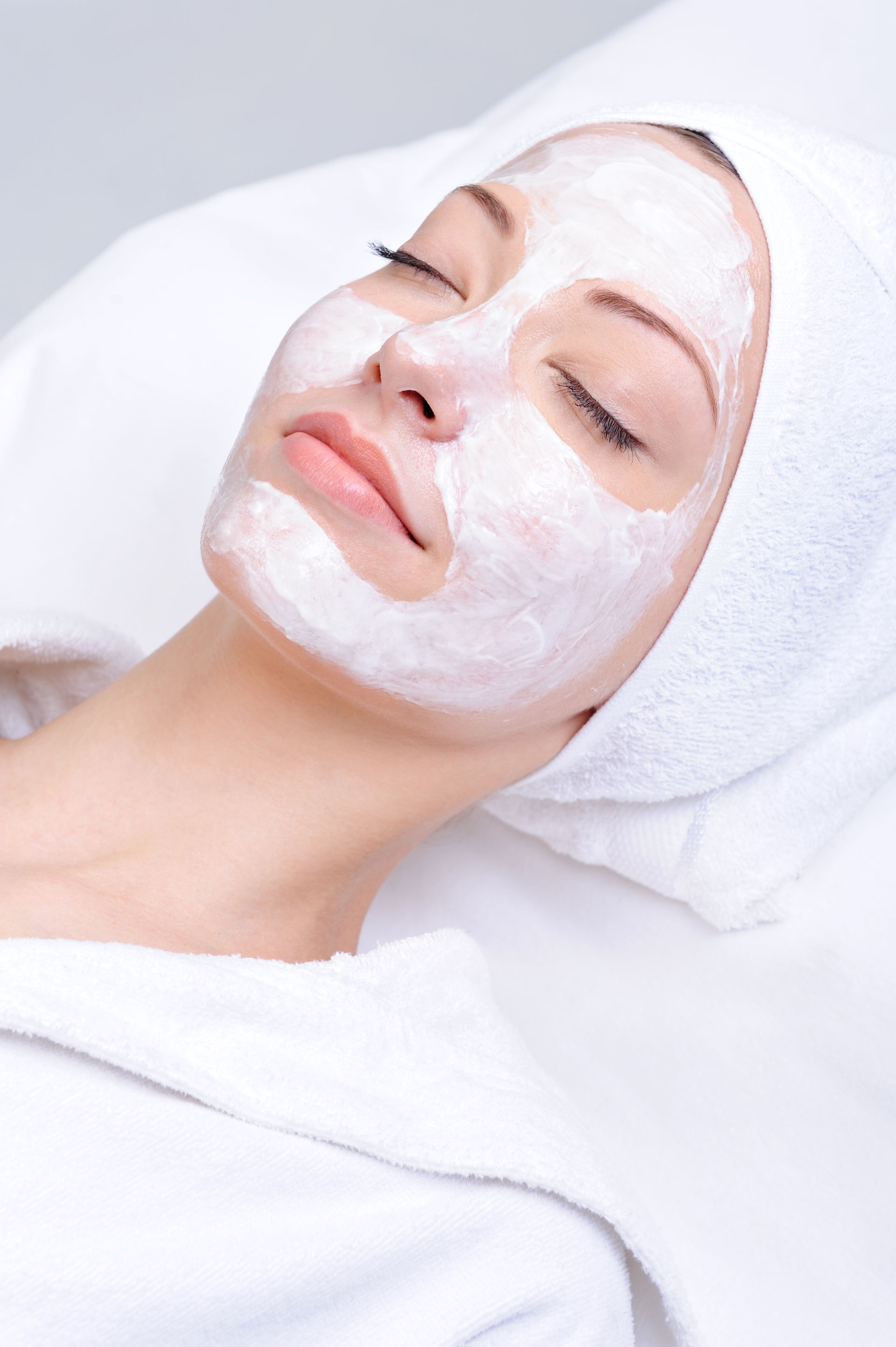 woman with a face mask