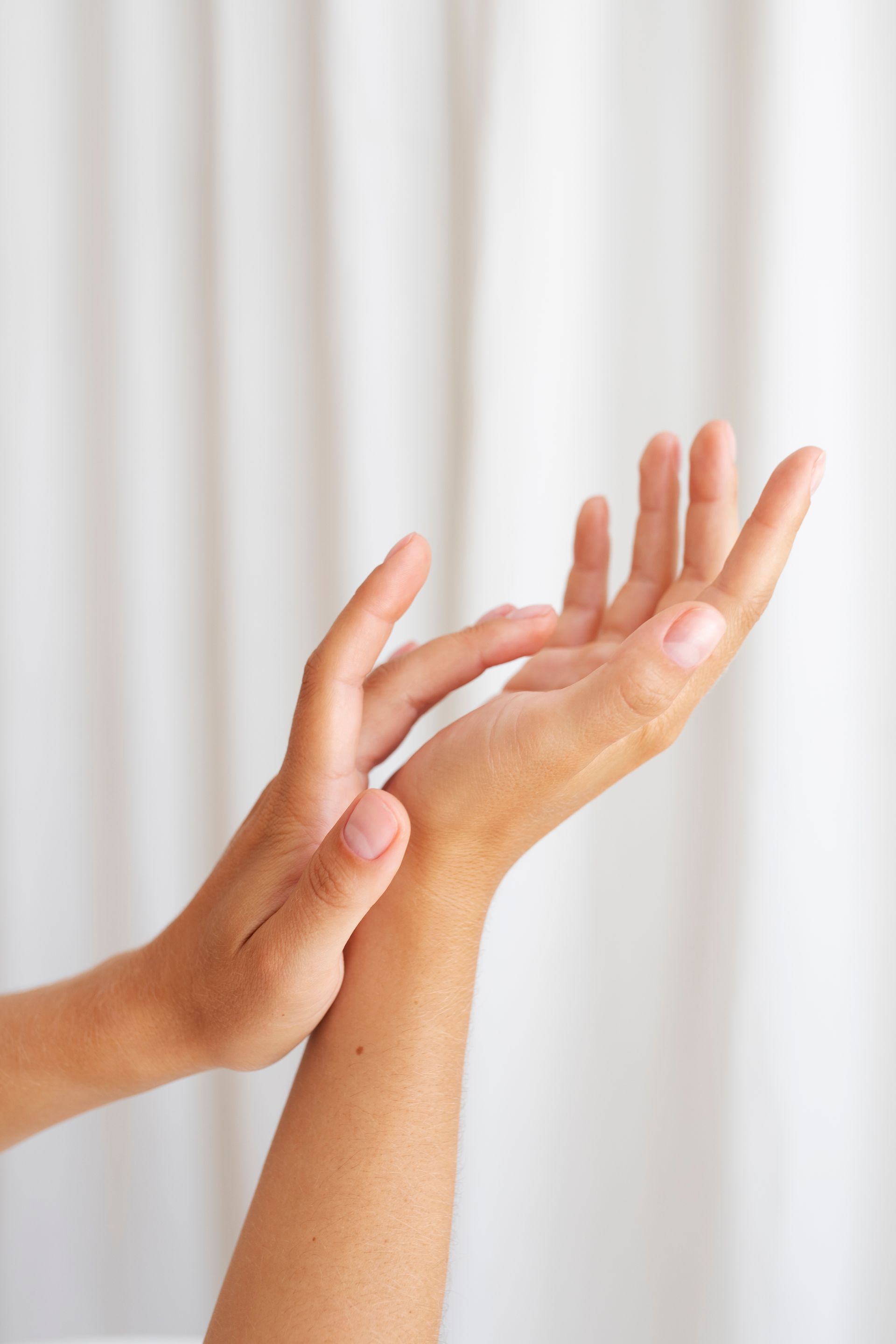 woman with smooth hands