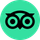 Green circular logo with a black owl face and large round eyes