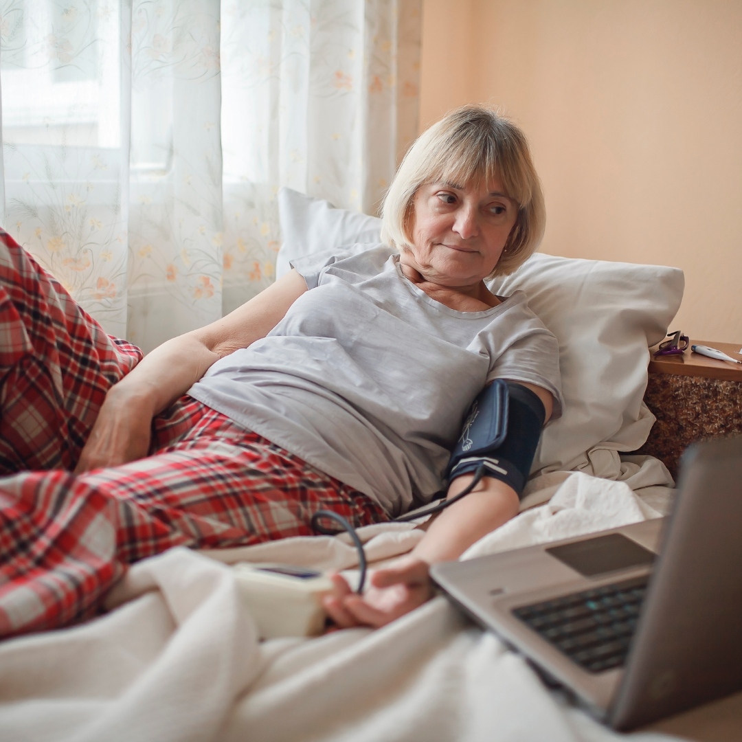elderly lady for telehealth