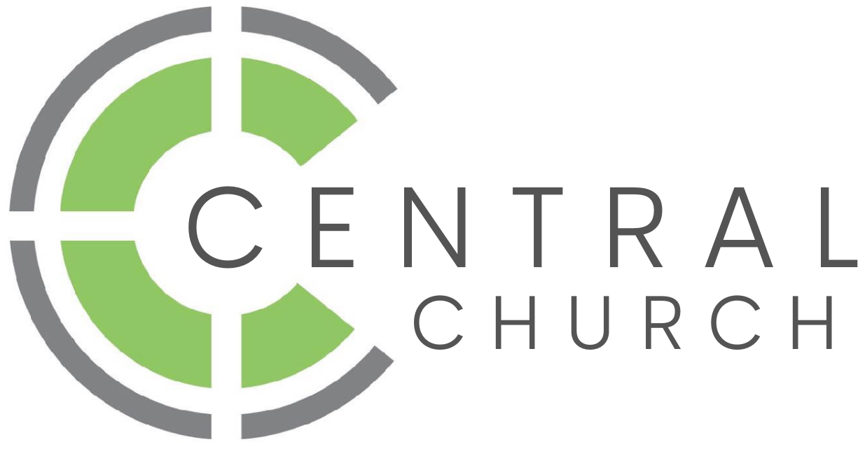 Logo for Central Church: Grey and green 