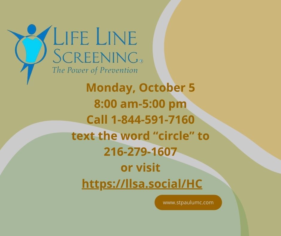 LifeLine Screening October 5