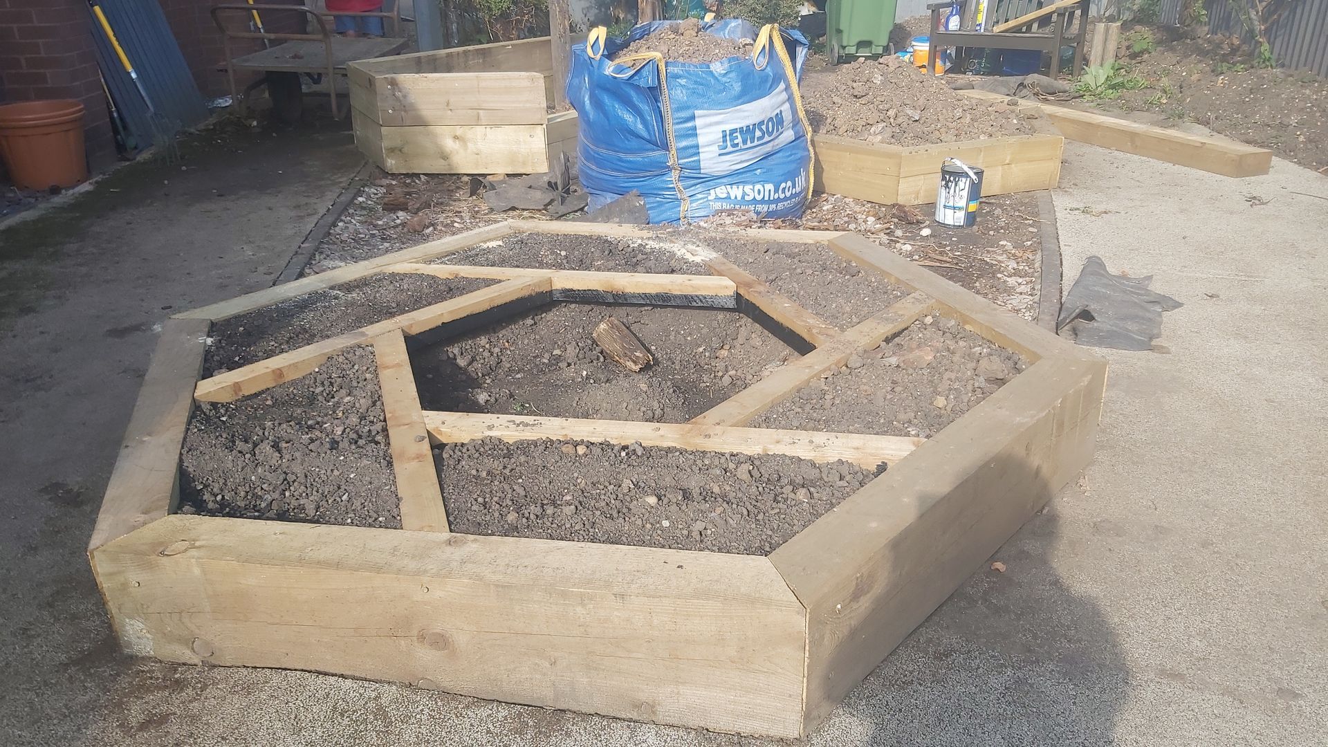 The garden outside of the Nicol Ward, which originally opened in the mid 2000's, was in need of a re