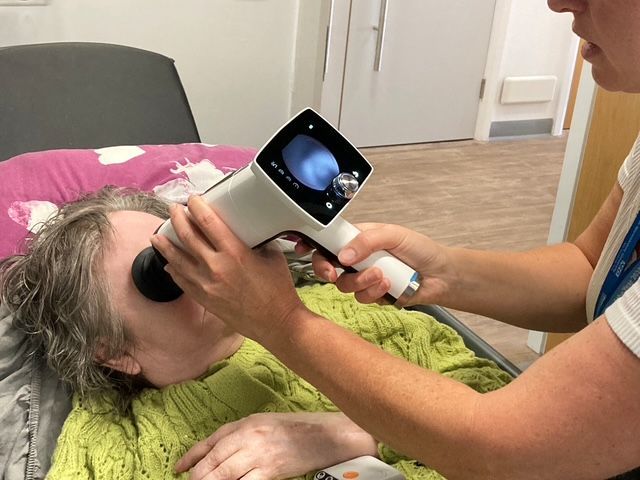 A hand-held scanner for the Ophthalmology Department at Stratford Hospital funded by the Friends of 