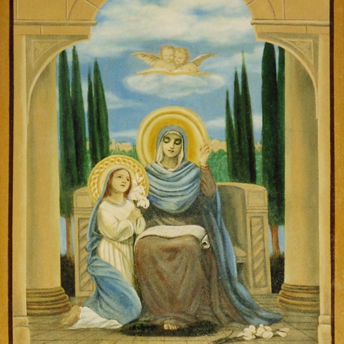 The Virgin Age 8 at the Knee of St. Anne
