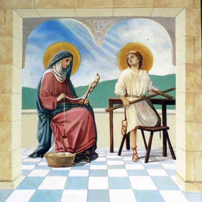 The Boy Christ and His Mother
