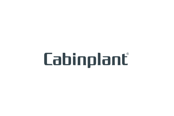 Cabinplant logo in dark gray text on a white background.