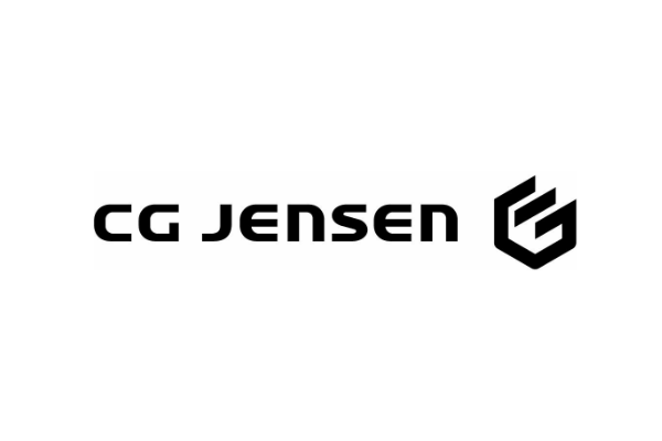 CG Jensen logo: Black text and geometric emblem on white background.