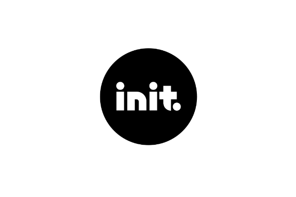 Black circle with white text: 