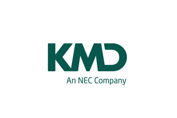 KMD logo in teal; text reads 