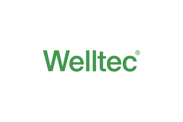 Welltec logo, green text on white background.