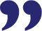 Blue quotation marks.