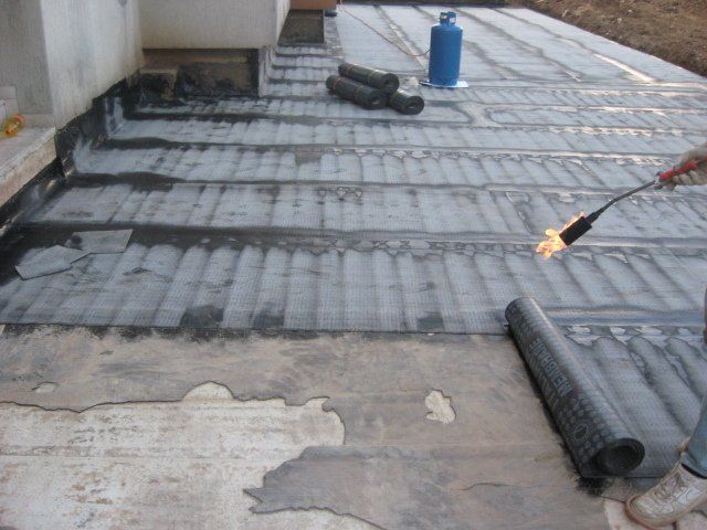 fase di impermeabilizzazione con fuoco