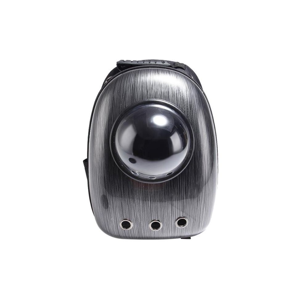 Metallic look (Coal) Breathable Pet Carrier