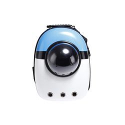 Blue & White with Black stripe Pet Carrier