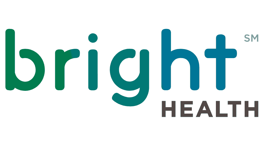 The logo for bright health is green and black on a white background.