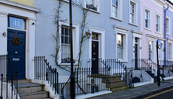a row of town houses