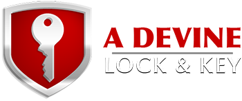 The logo for A Devine Lock & Key in Charlotte, NC