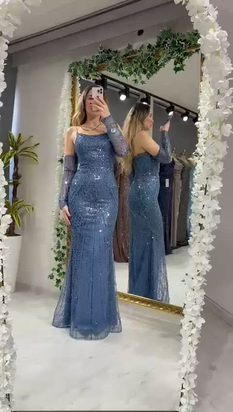 floral formal dresses with sleeves Floral Lace Illusion Sleeve Plunging A-Line Wedding Dress