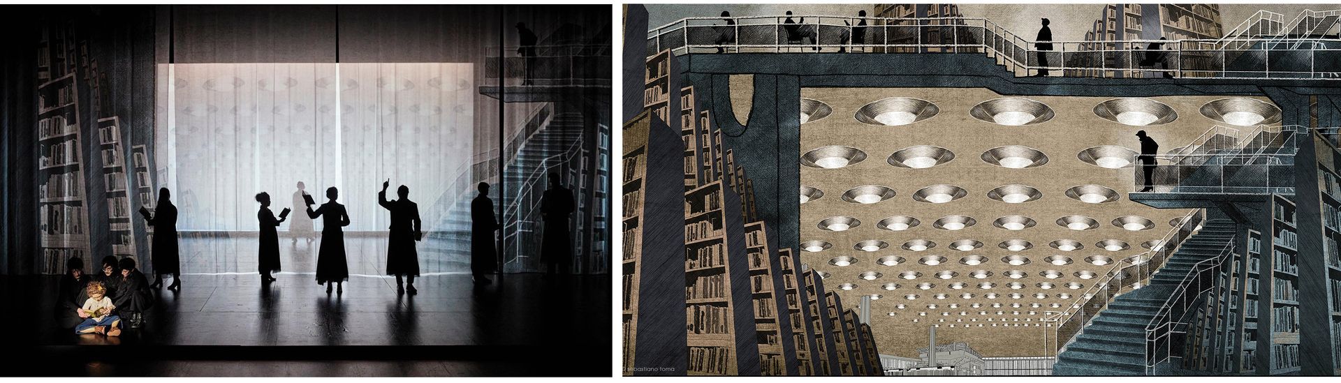himmel-über-berlin, Les Ailes du désir d'Othman Louati, dessin ©Sebastiano Toma
