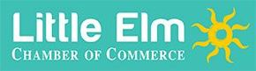 The logo for the little elm chamber of commerce