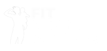 A white line-art logo featuring a person holding a small child, followed by the text