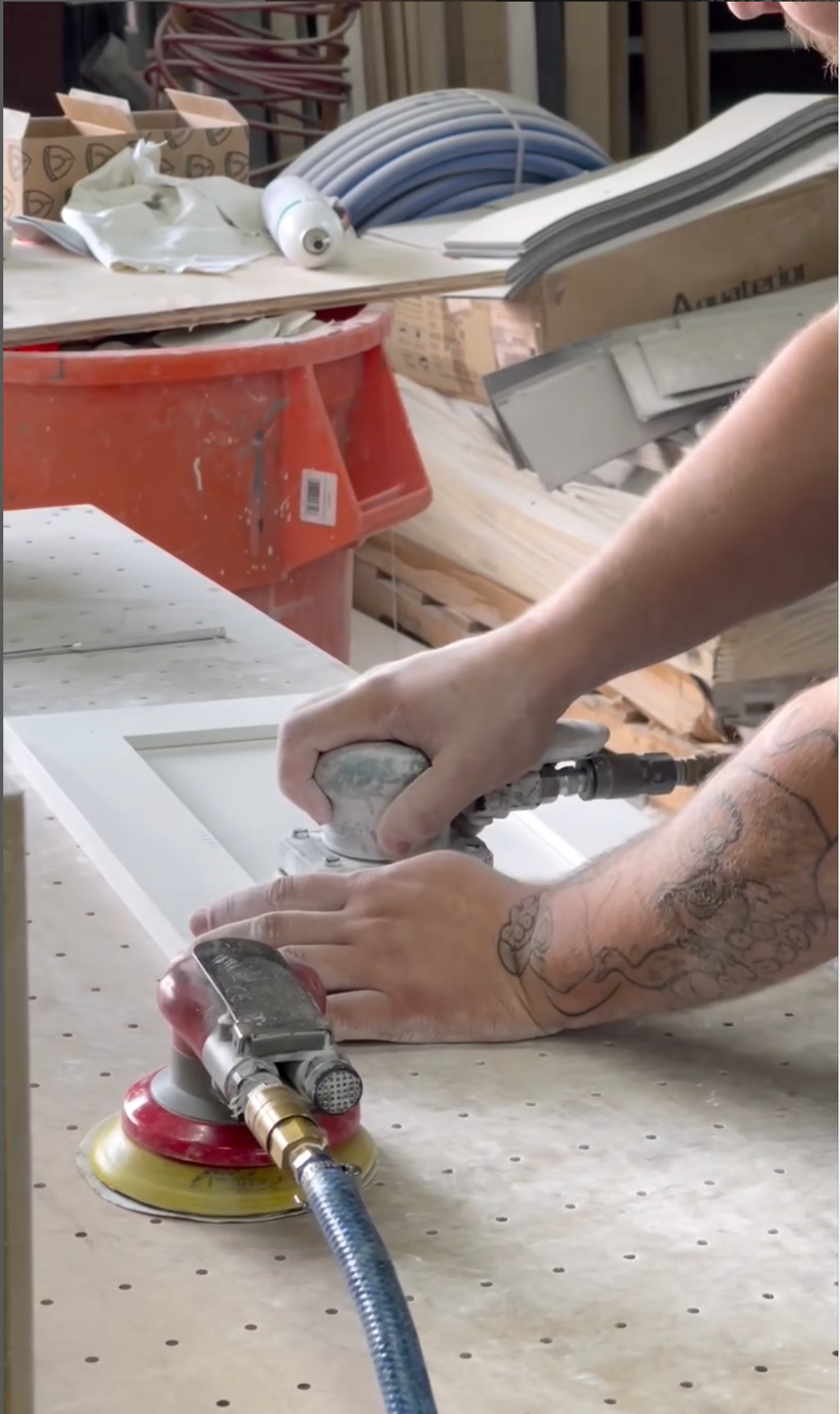 Real image of Kitchen Design, our partner company, working on their process