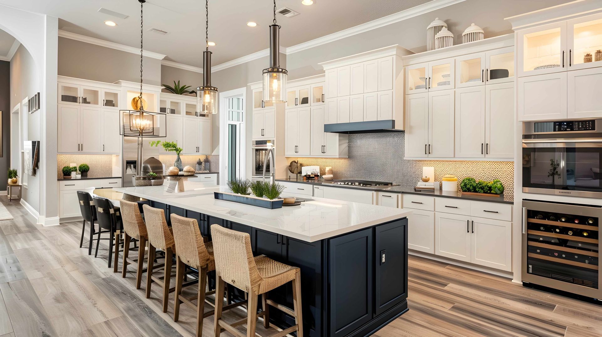 Refinished kitchen cabinetry in a Sarasota home