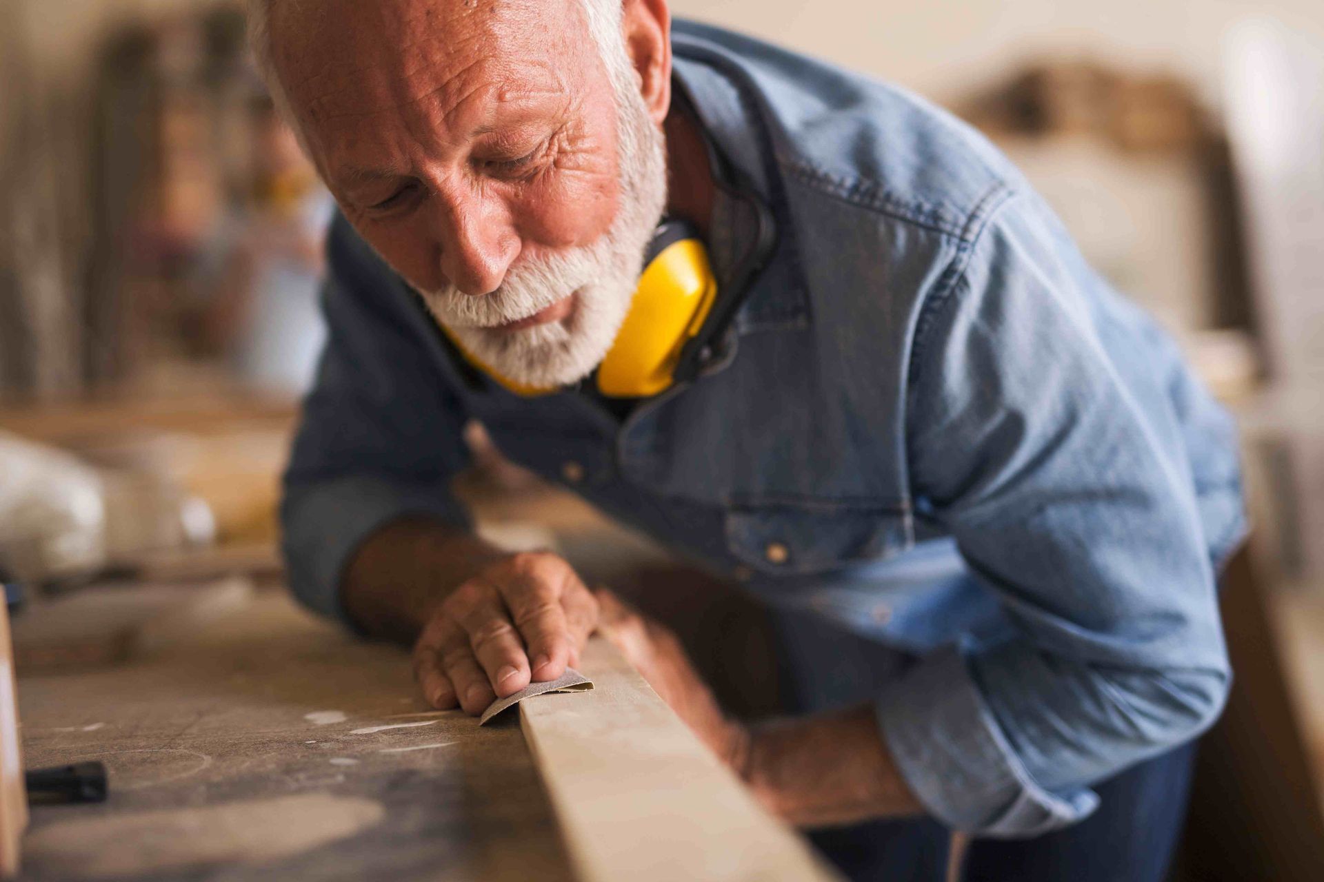 A man beginning a new cabinet build after the consultation and design phase