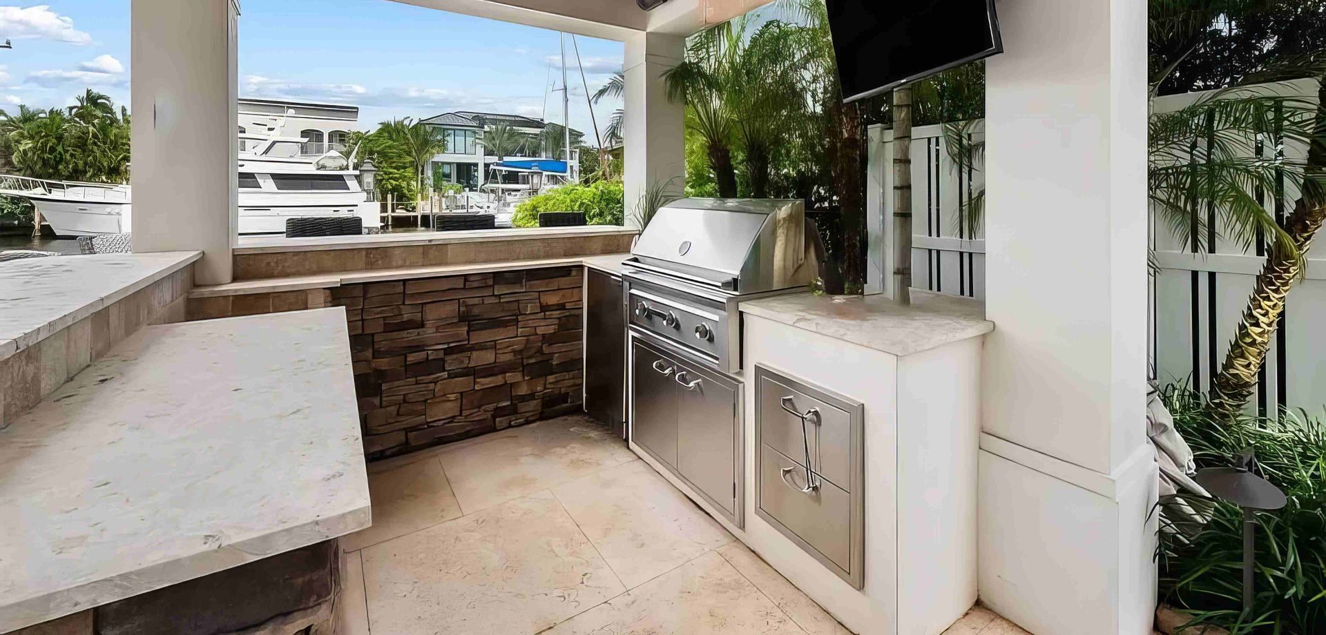 A beautiful island that we designed in Lakewood Ranch
