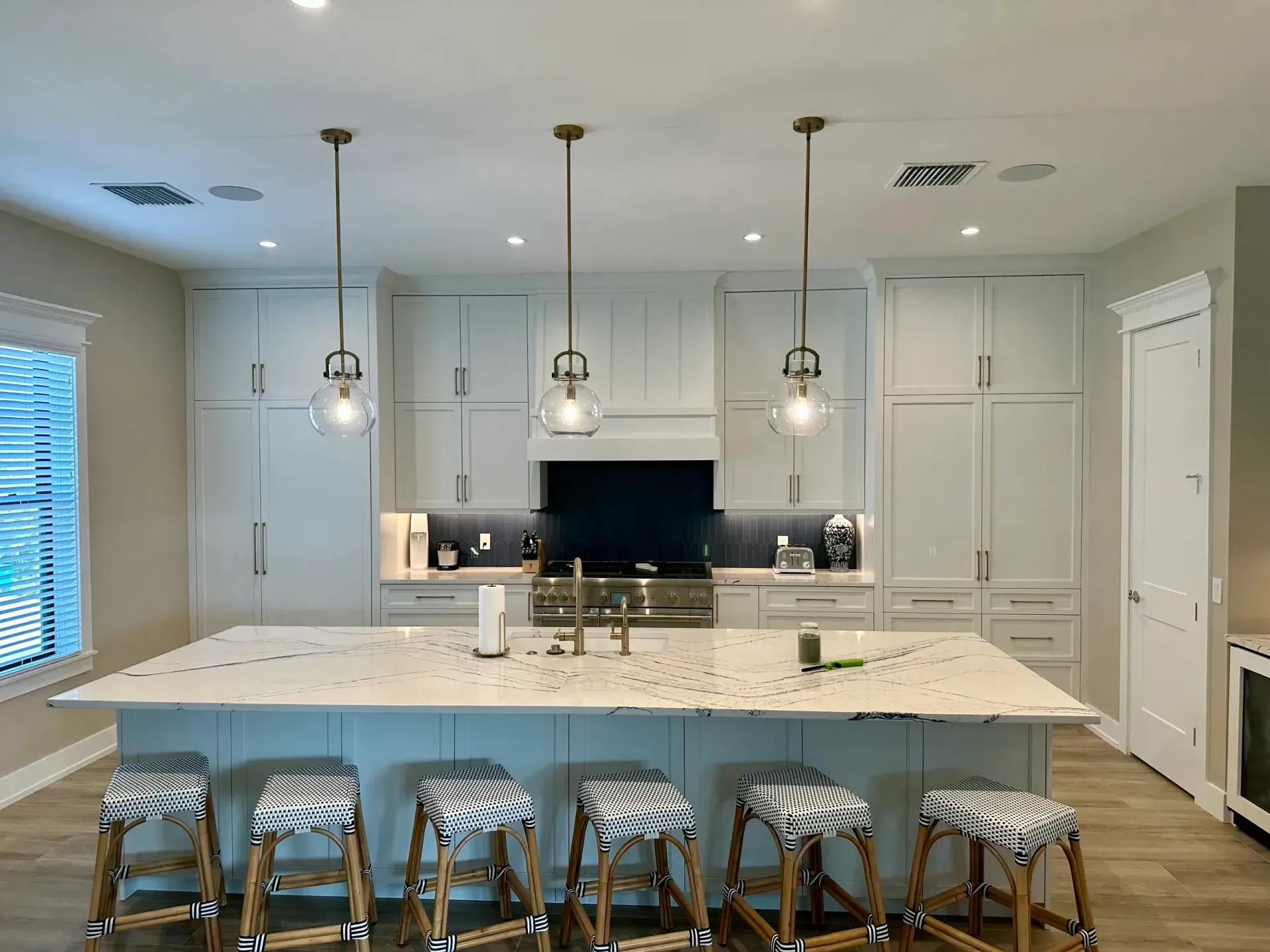 newly installed cabinetry in a Sarasota, Florida, home