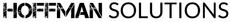 The word hoffman solutions is written in black on a white background