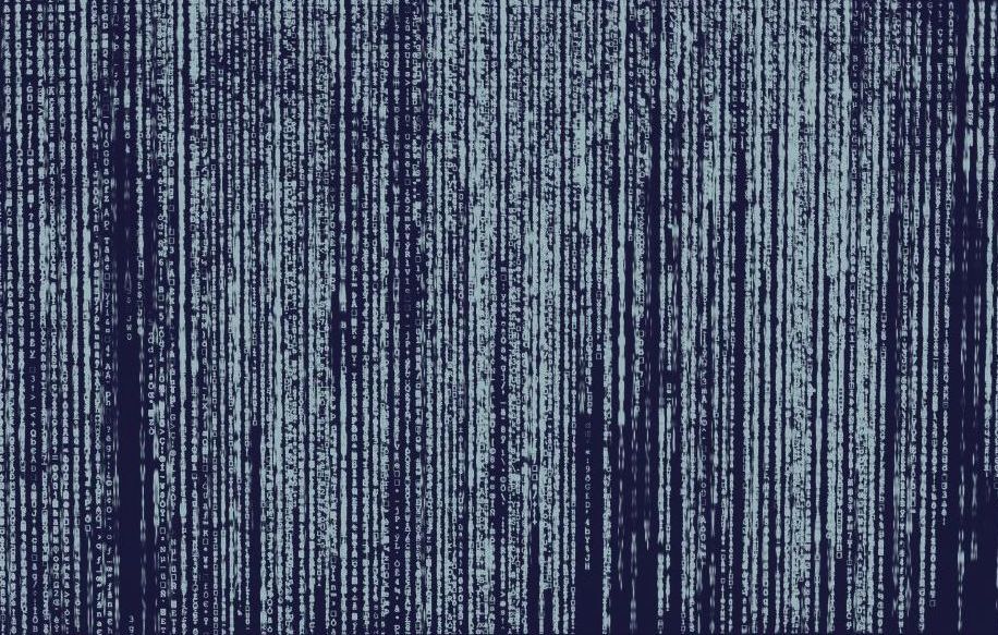 A close up of a blue and white striped background.